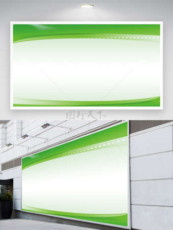 绿色墙面渐变制度一览表展板背景