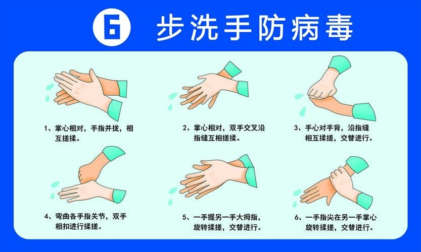 6步洗手法 