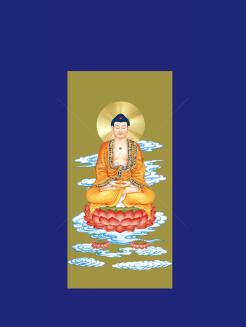佛教人物背景墙装饰画