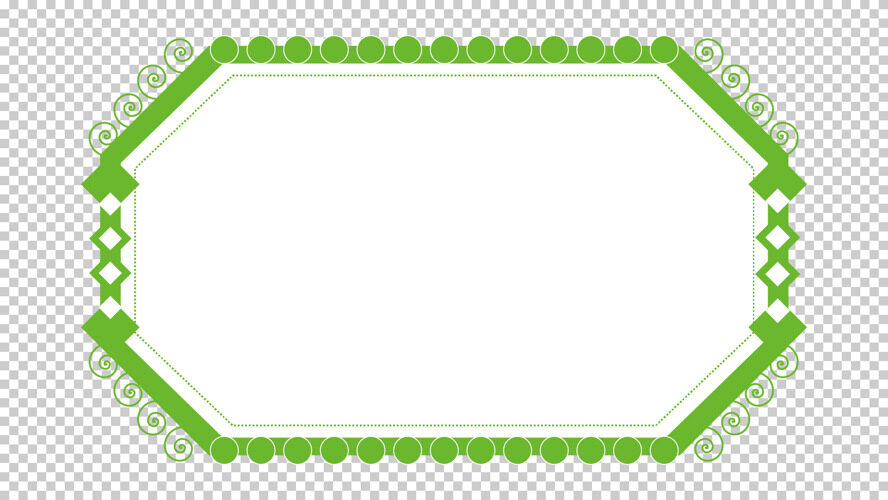 绿色窗花花边角边中式边框